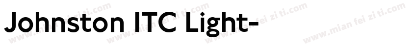Johnston ITC Light字体转换